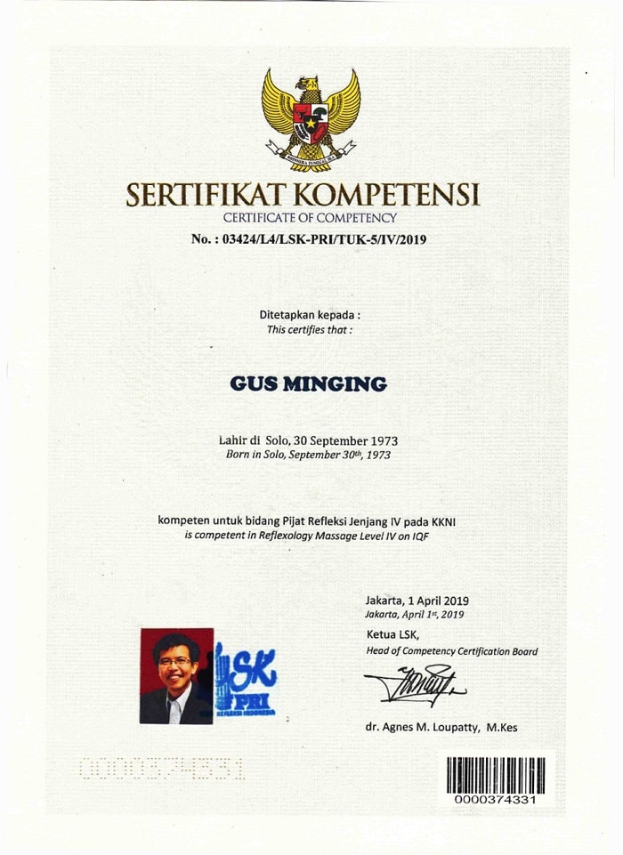 Gus Minging D.S., A.Md.Kes.,MBA.,Psikolog